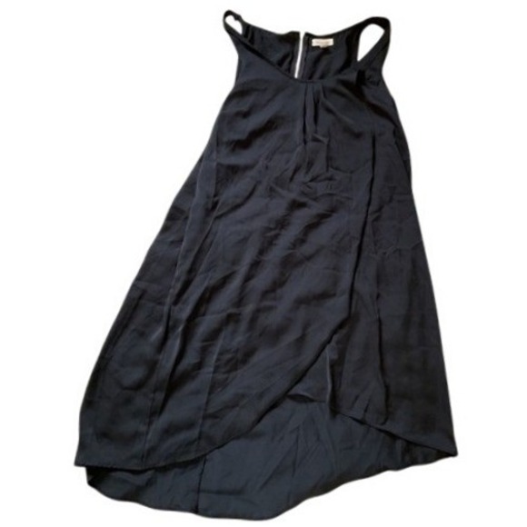 silence + noise Dresses & Skirts - Silence + Noise Black Sleeveless High-Low Tulip Hem Mini Dress Size Medium